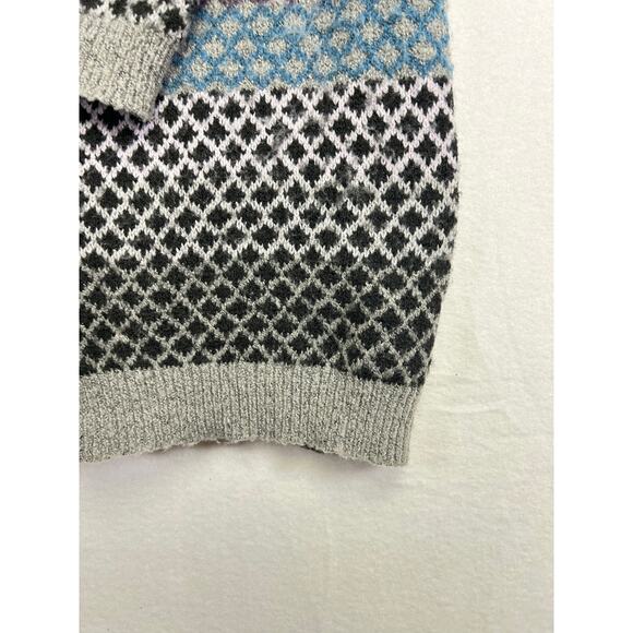 Absolutely Famous Long Sleeve Cardigan - Casual Chic Geometric Pattern, Size L - Picture 4 of 10